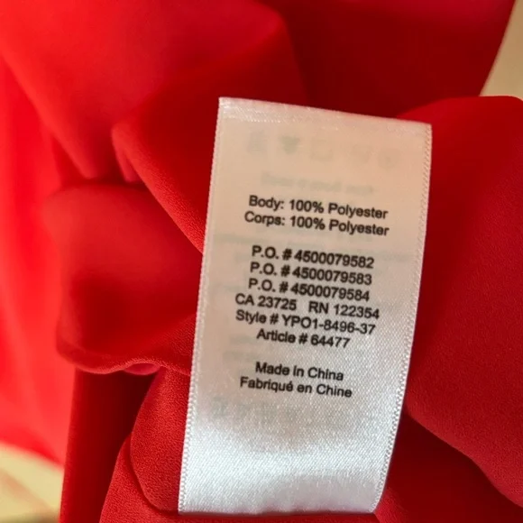 Babaton Aritzia Wallace Red Wrap Short Sleeve Mini Dress - Picture 11 of 14